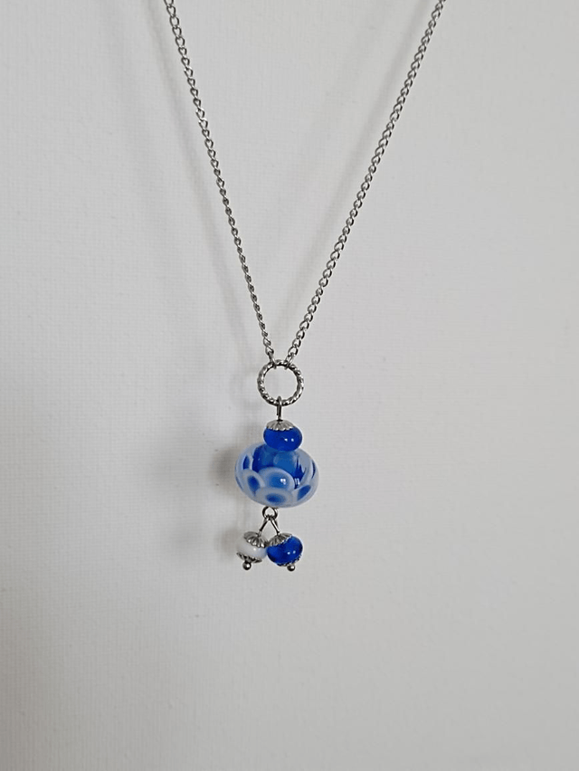 Sautoir lotus en verre 
