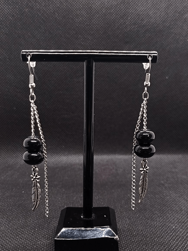 Boucles d'oreilles en verre 
