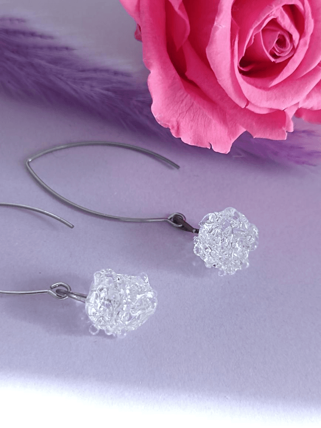 Boucles d'oreilles Granity transparent 