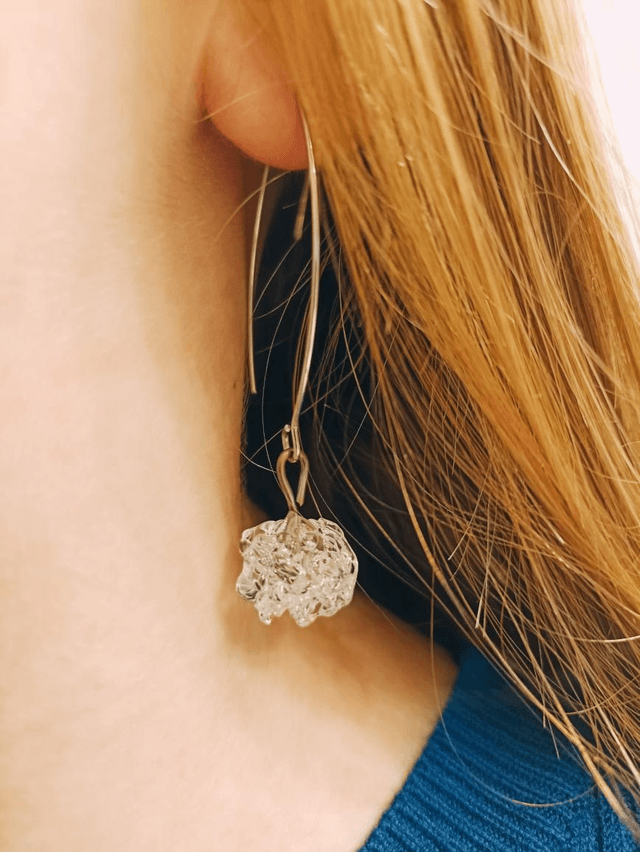Boucles d'oreilles Granity transparent 