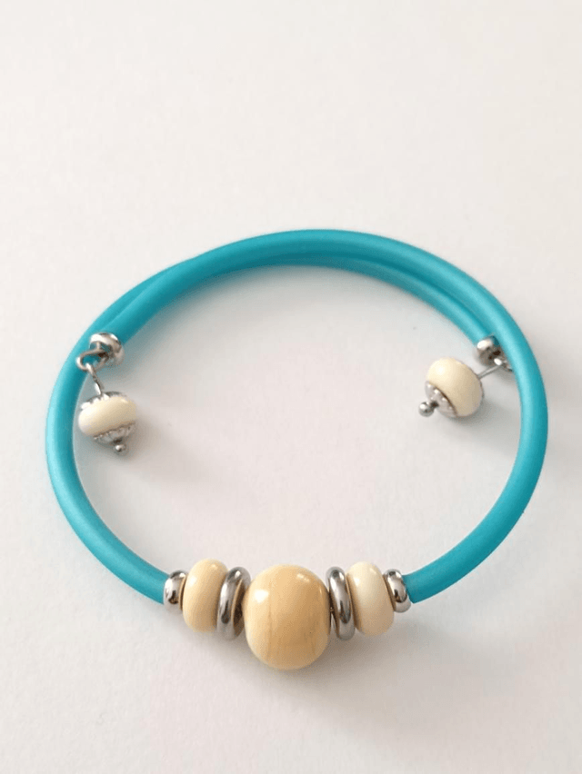 Bracelet Ivoire en verre 