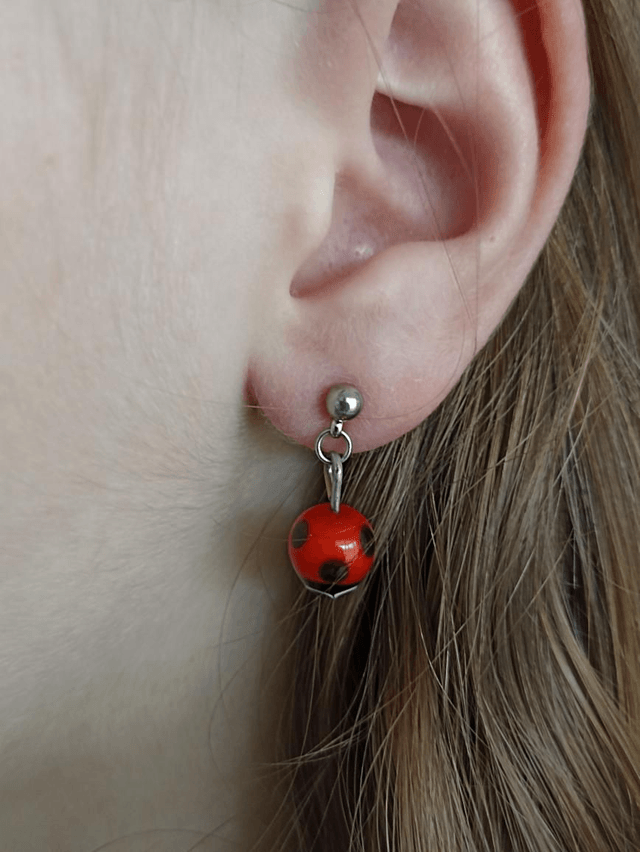Boucles d'oreilles Coccinelle 