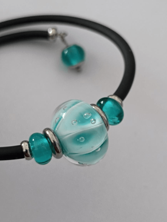 Bracelet en verre filé 
