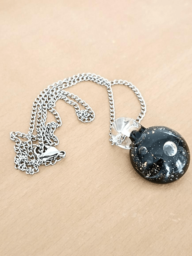 Collier galaxy feuille d'or 