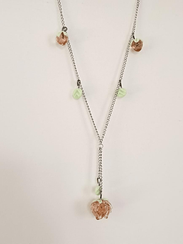 Collier en verre filé au chalumeau 
