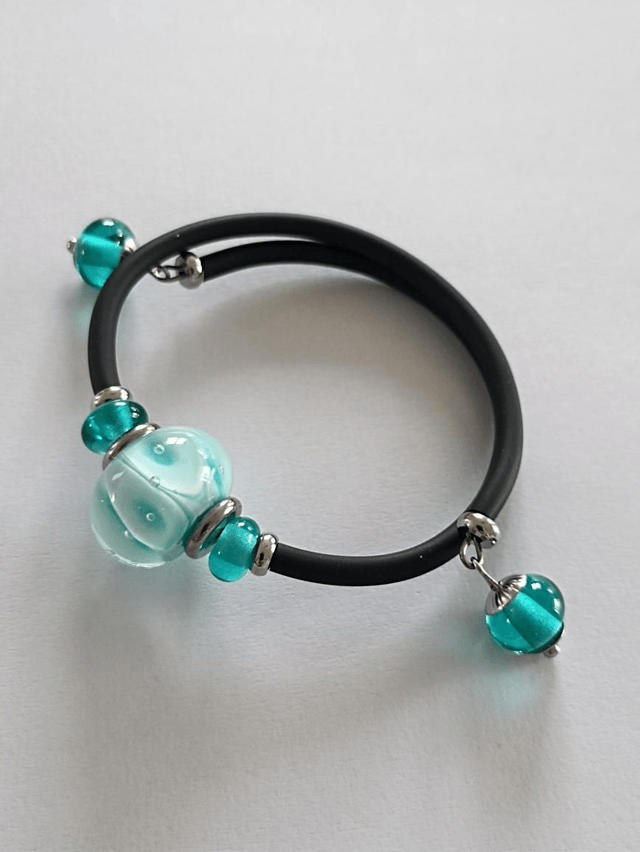 Bracelet en verre filé 