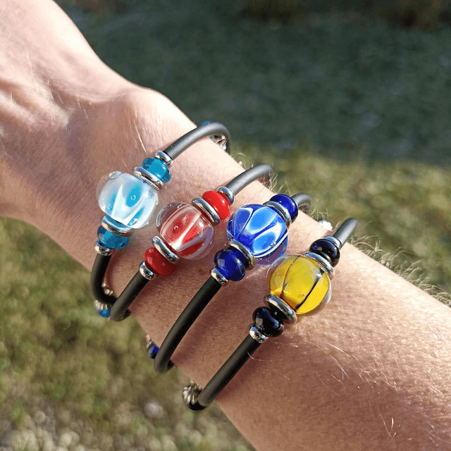 Bracelet duo en verre