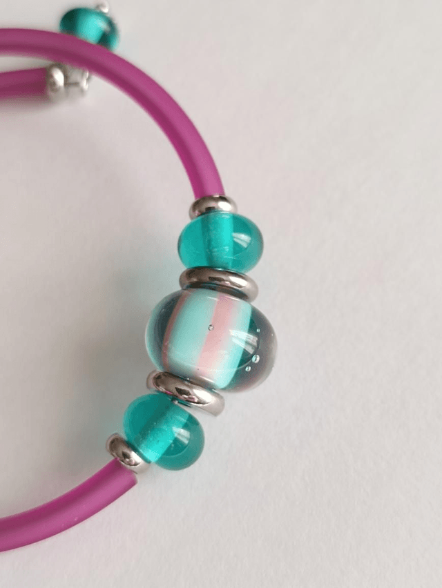 Bracelet en perles de verre 