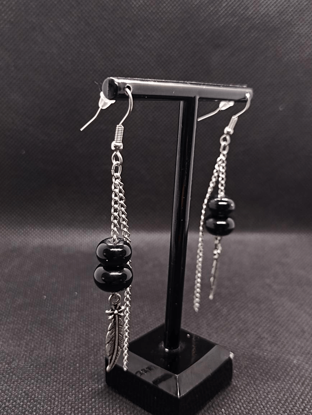 Boucles d'oreilles en verre 