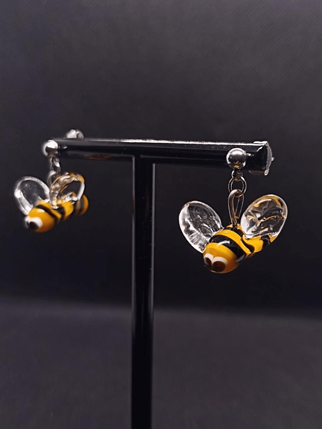 Boucles d'oreilles en verre