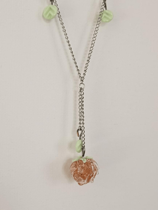 Collier en verre filé au chalumeau 