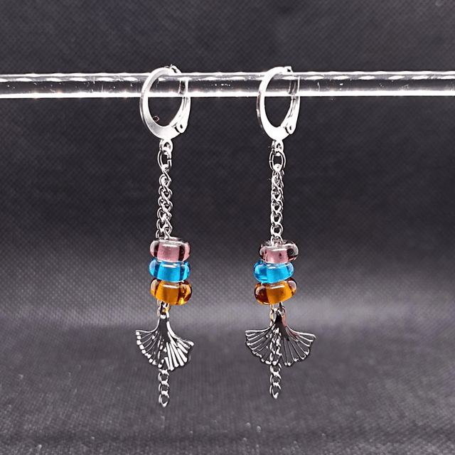 Boucles pendantes multicolore 
