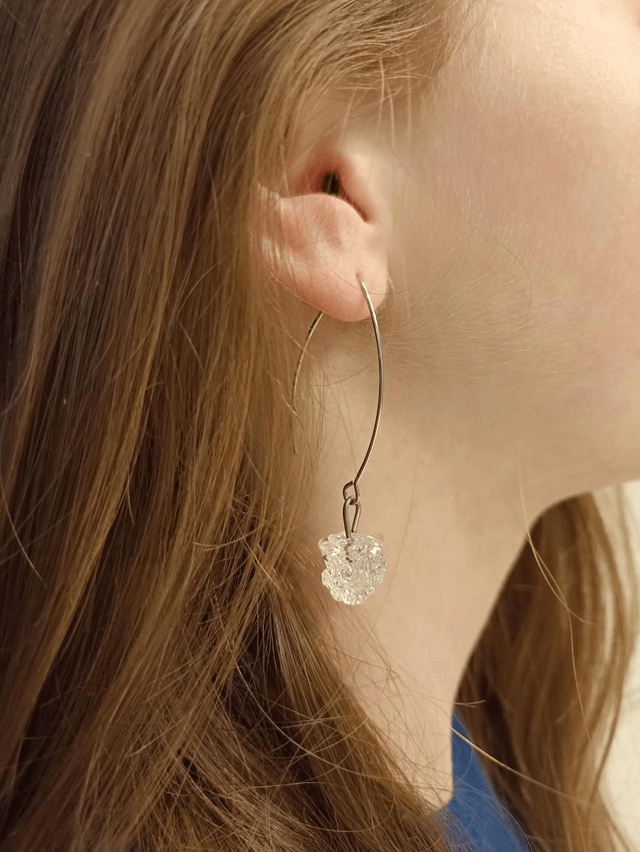 Boucles d'oreilles Granity transparent 