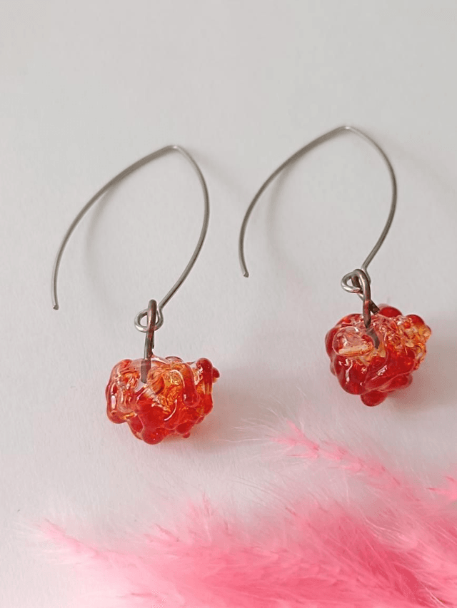 Boucles d'oreilles Granity en verre 