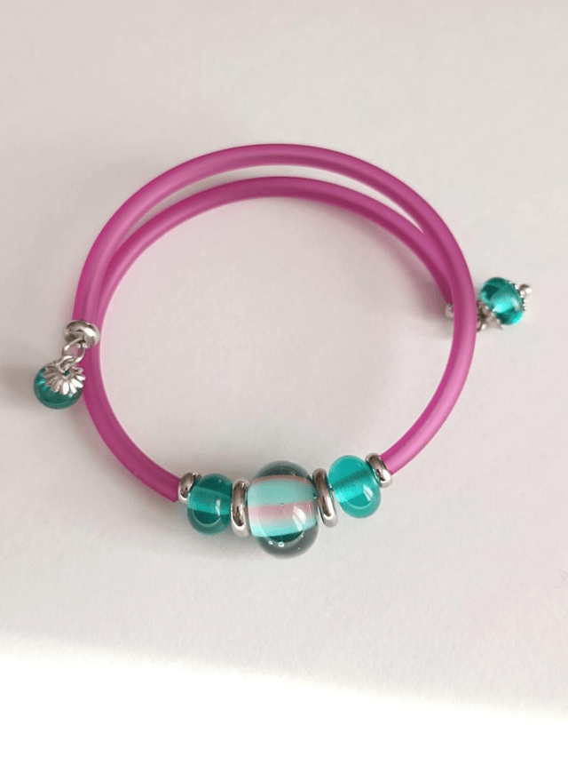 Bracelet en perles de verre 