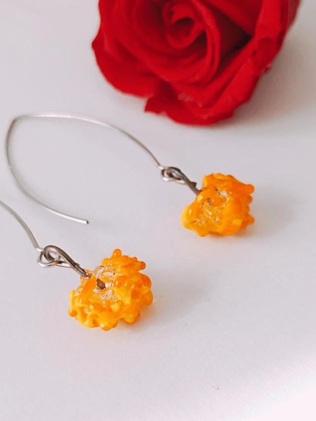 Boucles d'oreilles Granity jaune