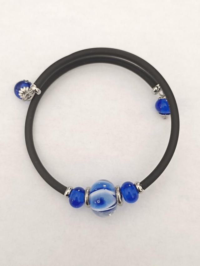 Bracelet Bleu en verre 