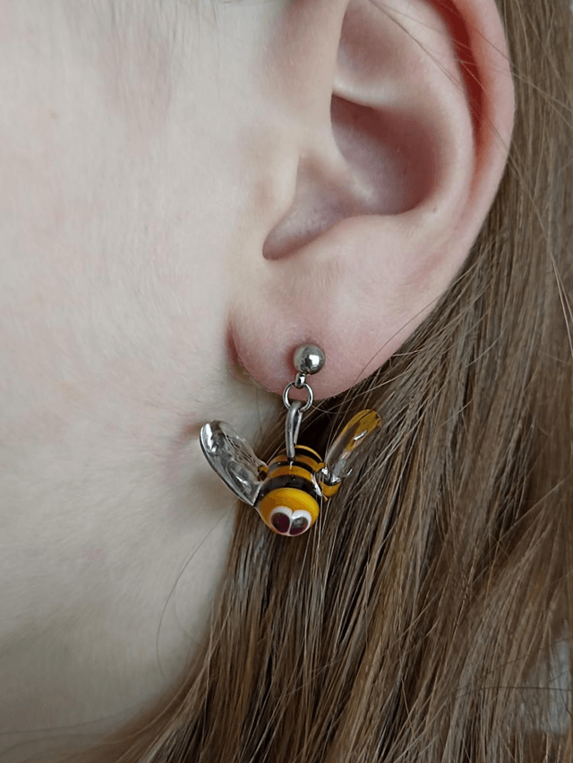 Boucles d'oreilles en verre