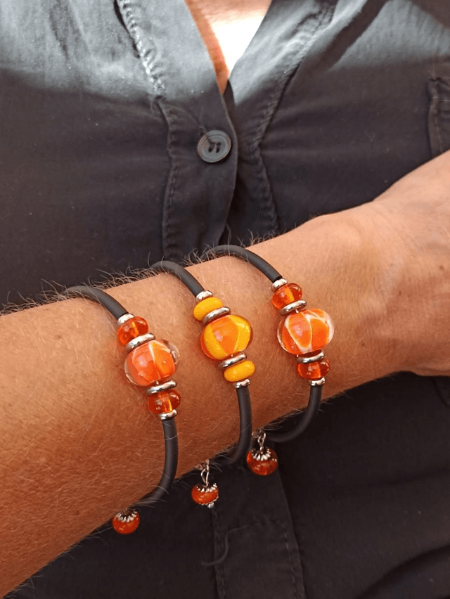 Bracelet en verre rigide 
