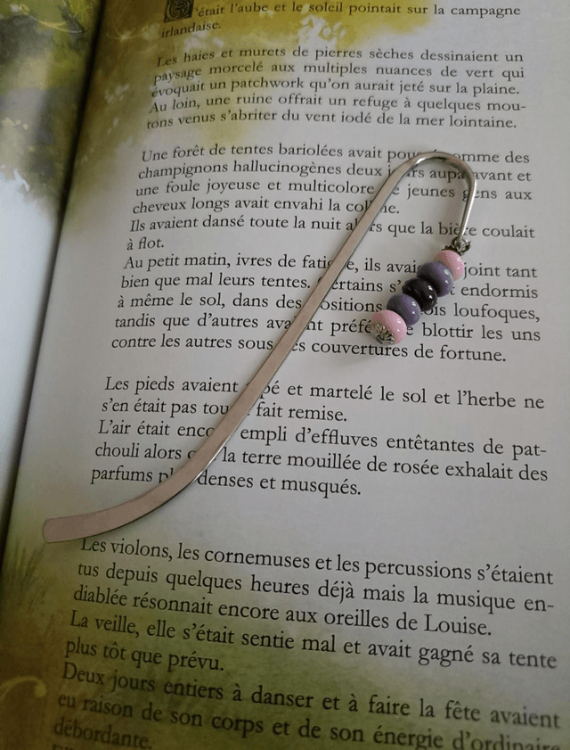 Marque-page perles