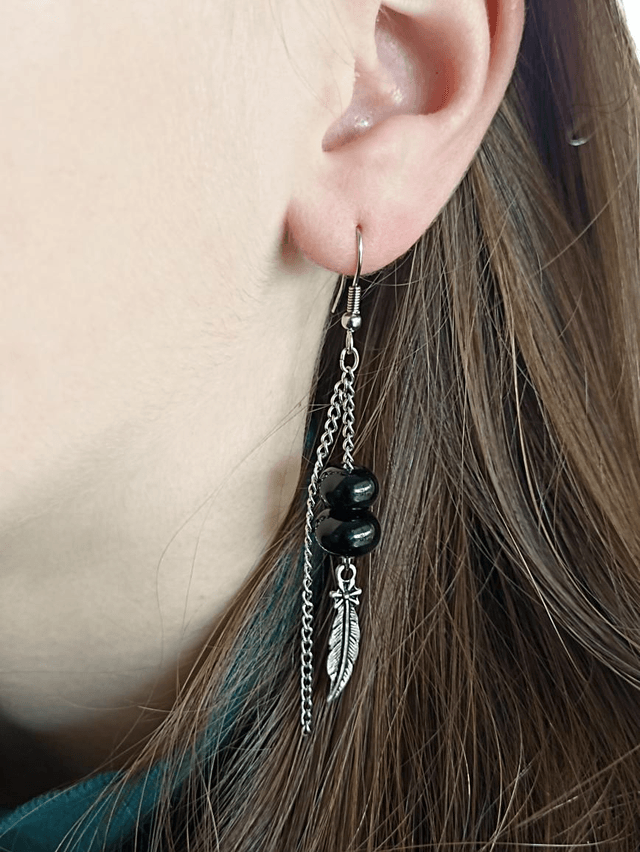 Boucles d'oreilles en verre 