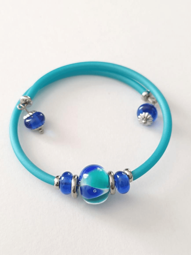 Bracelet en verre filé 