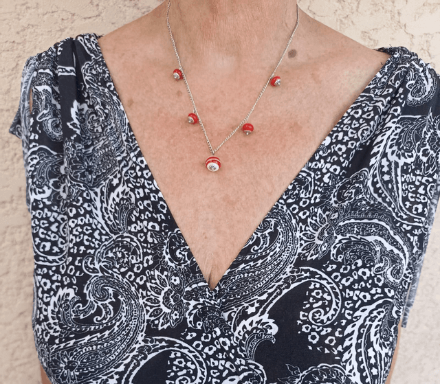 Collier en verre 