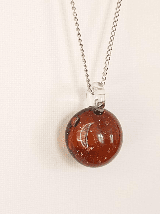 Collier galaxy ambre