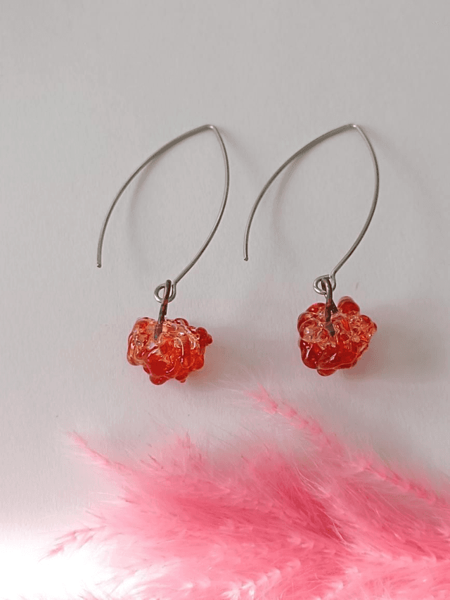 Boucles d&#039;oreilles Granity en verre 