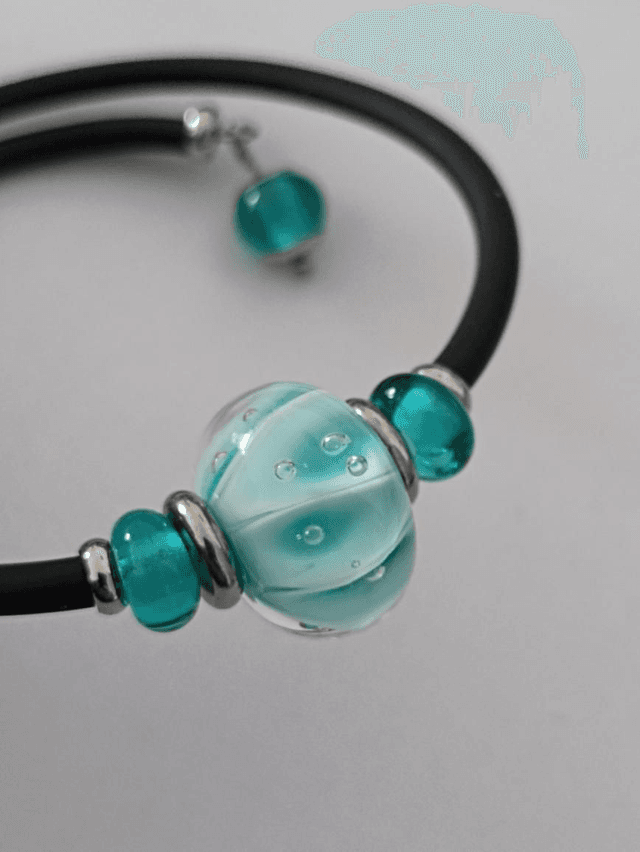 Bracelet en verre filé 