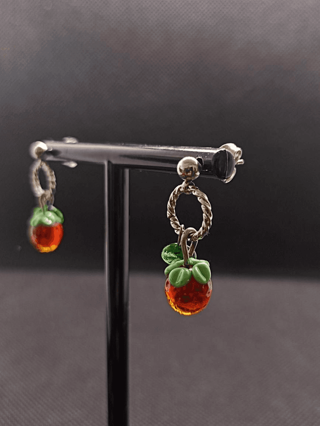 Boucles d&#039;oreilles Fraise