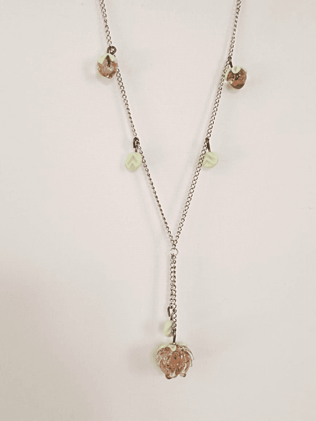 Collier en verre filé au chalumeau 