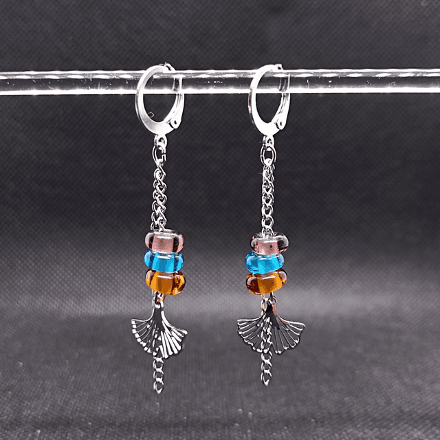 Boucles pendantes multicolore 