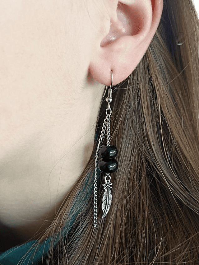 Boucles d&#039;oreilles en verre 